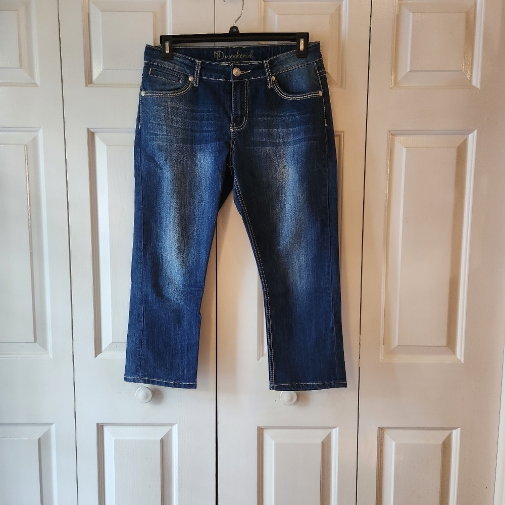 New Direction Dark Blue Crops Size 12